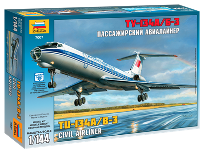 Звезда: 7007 Пассажирский Авиалайнер "Ту-134 А/Б-3"