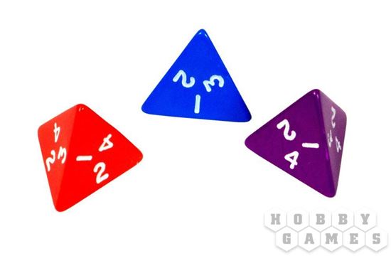 Изображение Непрозрачный кубик d4 в ассортименте