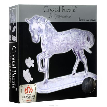 Изображение Crystal Puzzle: Головоломка 3D "Лошадь"  XL арт.90