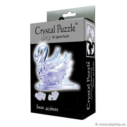 Изображение Crystal Puzzle: Головоломка 3D "Лебедь" L арт.9004