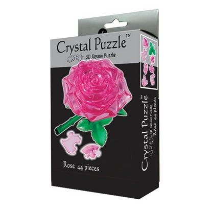 Изображение Crystal Puzzle: Головоломка 3D "Роза" L арт.29027